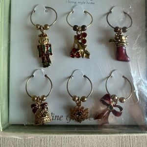 NWT (unsealed) Festive Christmas Wine Charms Sets from Nordstrom.